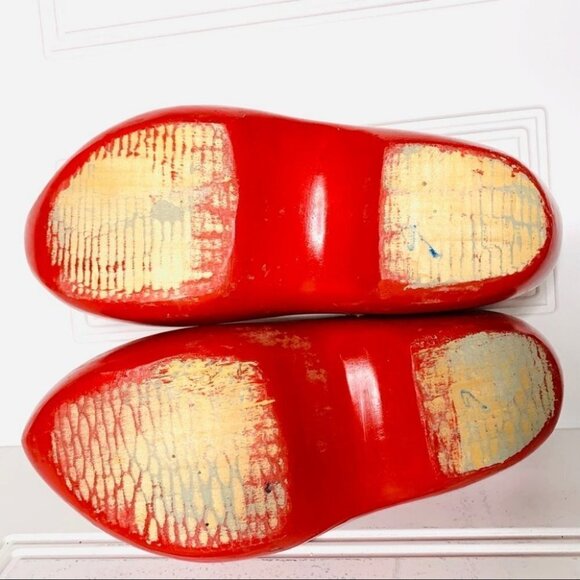 Wood Clog Sabot Slip On  Shoes Mules decor accents - Picture 5 of 7